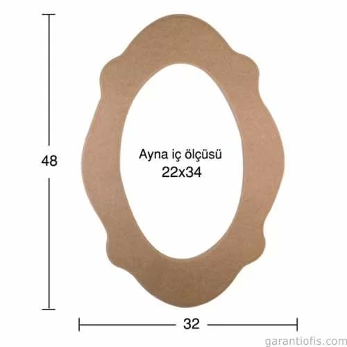 -Art AY 128 Boyanabilir Ahşap Ayna Çerçeve