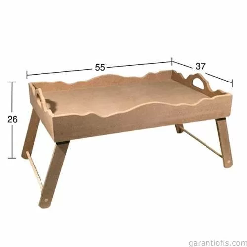 -Art T 729 Ahşap Ayaklı Tepsi