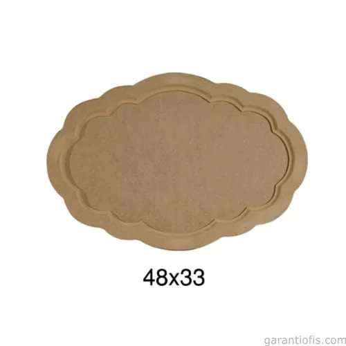 -Art T 690 Ahşap Dalgalı Tepsi Obje