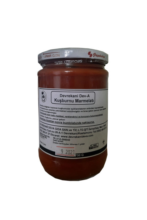 Ev Yapımı Doğal Kuşburnu Marmelatı 750 G