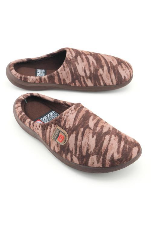 Erkek Kışlık PU Rahat Taban Ev Bahçe Gondol Terlik