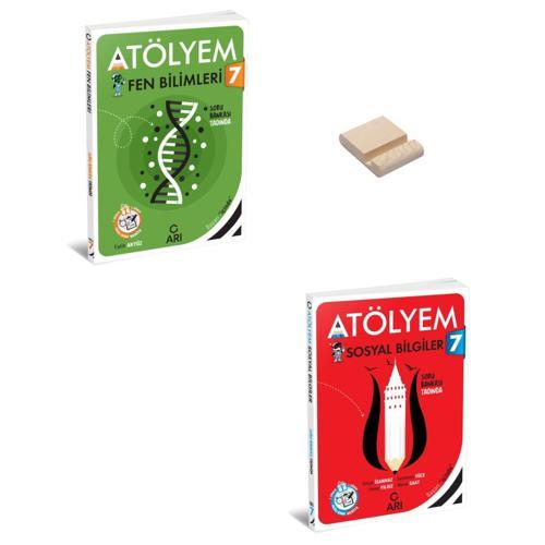 7. Sınıf Atölyem Fen Bilimleri ve Sosyal Bilgiler Soru Bankası + Telefon Standı