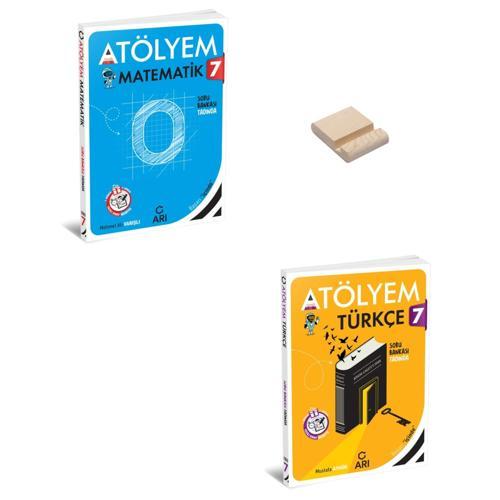 7. Sınıf Atölyem Matematik ve Türkçe Soru Bankası + Telefon Standı