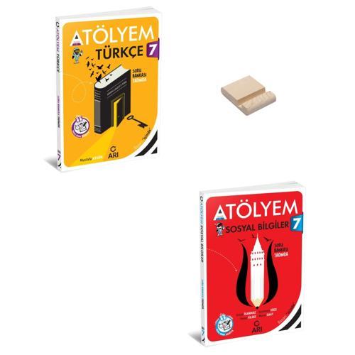 7. Sınıf Atölyem Türkçe ve Sosyal Bilgiler Soru Bankası + Telefon Standı