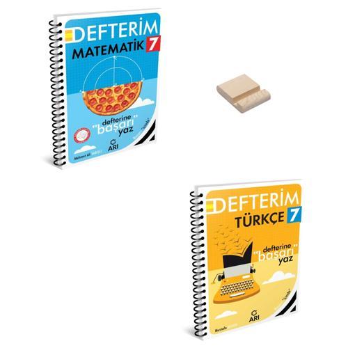 7. Sınıf Defterim Matematik ve Türkçe + Telefon Standı