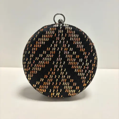 - Sefa 4419 El Nakışı Tel Kırma Abiye Çanta - Siyah