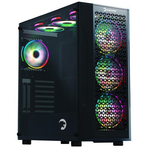 Savagis 550W 80+ Bronze ATX 4*ARGB Fan Temperli Cam Hub Siyah Gaming  Kasa
