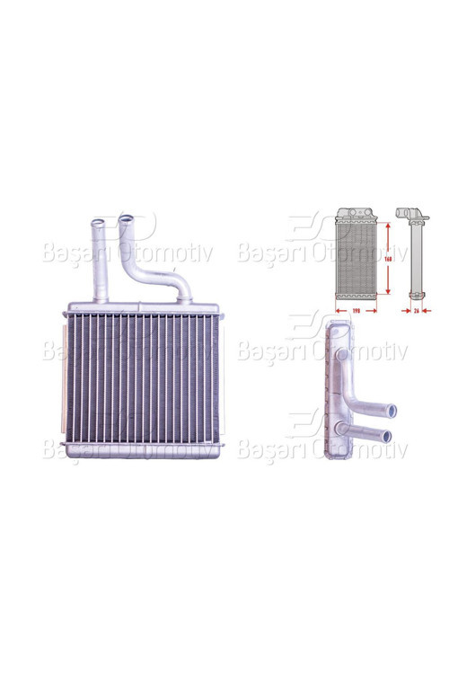 96331063-WISCO CHEVROLET REZZO MPV (U100) 1.6 05- KALORIFER RADYATORU BRAZING 168X198 MM