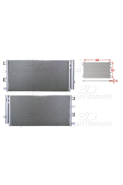 DACIA DUSTER 1.5 DCI DUSTER 1.5 DCI 10- KLIMA RADYATORU MT 656X319X16 MM 8200880551