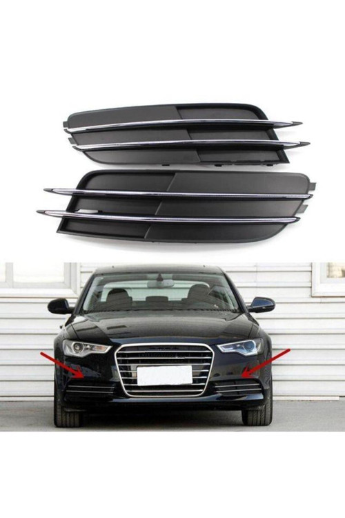 A613-1704 AUDİ A6 2013- ÖN TAMPON IZGARA SAĞ (KROMLU) SİSSİZ UYUMLU OEM NO: 4G0807682