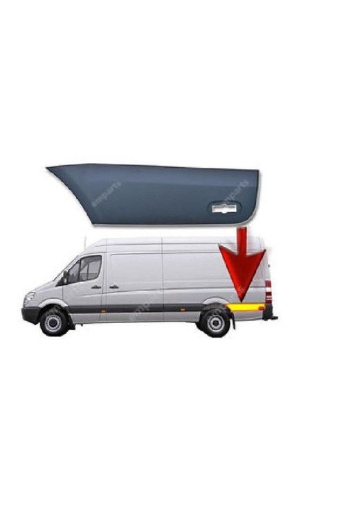 MERCEDES SPRİNTER 2006- SOL ARKA ÇAMURLUK KAPLAMA CRAFTER / UYUMLU OEM NO: 9066901582 / 9066901962