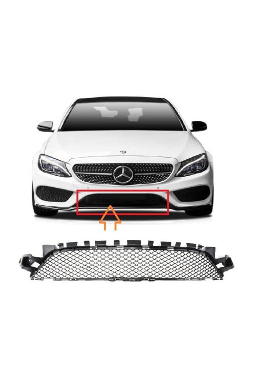W20514-1700AMG W205 2014- ÖN TAMPON ORTA IZGARA ( AMG OEM No: 2058852123
