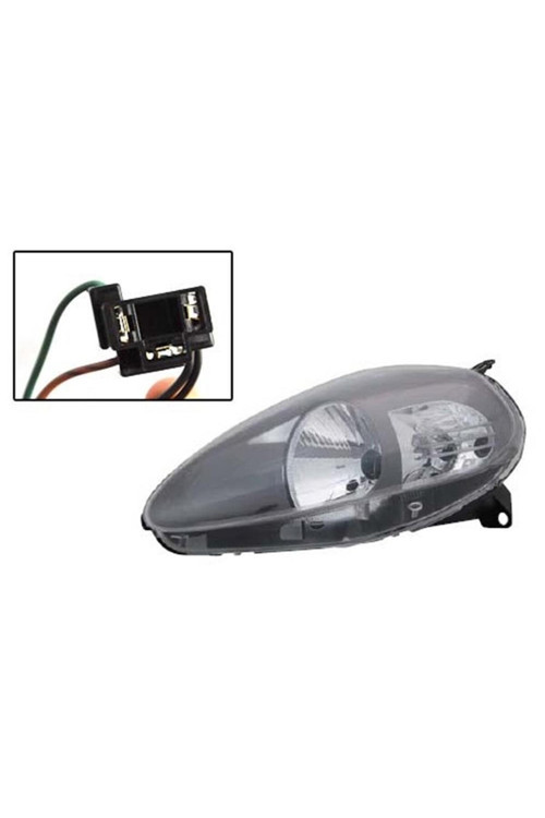 51840996-FIAT GRANDE PUNTO ÖN FAR MOTORLU KOYU GRİ SOL 08-09 -FIA10PU010