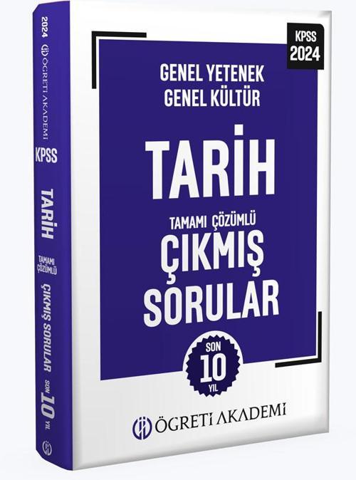 Pegem Akademi Yayıncılık 2024 KPSS Genel Yetenek Genel Kültür Tarih Tamamı Çözümlü Çıkmış Sorular( Roman Boy)