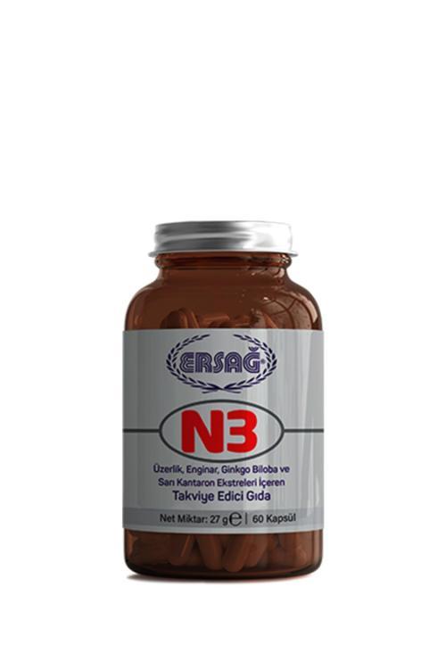 N3 Kapsül Takviye Edici Gıda 27 G (60 Kapsül)