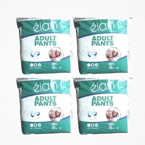 Yetişkin Hasta Bezi Külotlu (S) Small - 30'lu Paket x 4 (120 Adet)