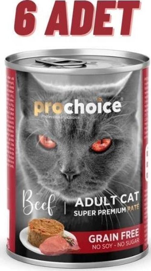 Adult Cat Beef Pate Kedi Konservesi 6x400 gr