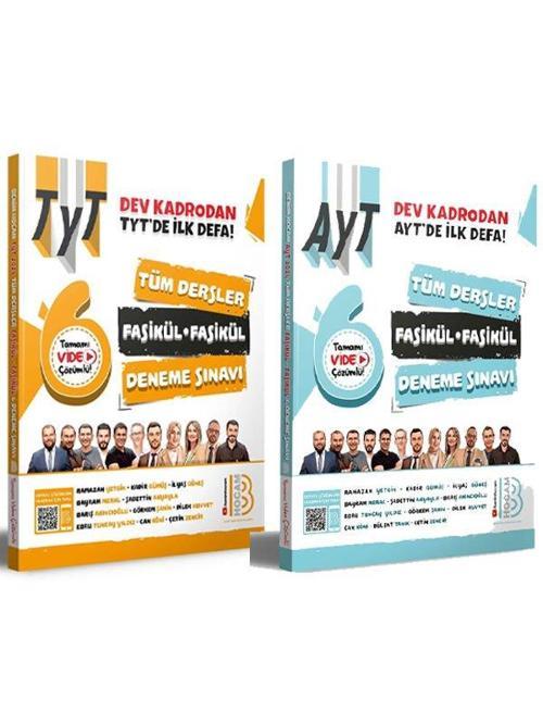 Benim Hocam TYT ve AYT 6 Fasikül Deneme 2 li Set