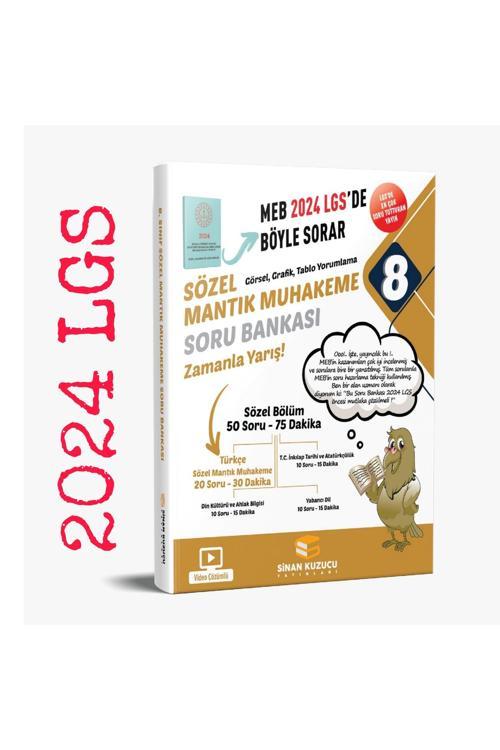 Sinan Kuzucu Yayınları 2024 LGS 8. SINIF SÖZEL MANTIK MUHAKEME SORU BANKASI