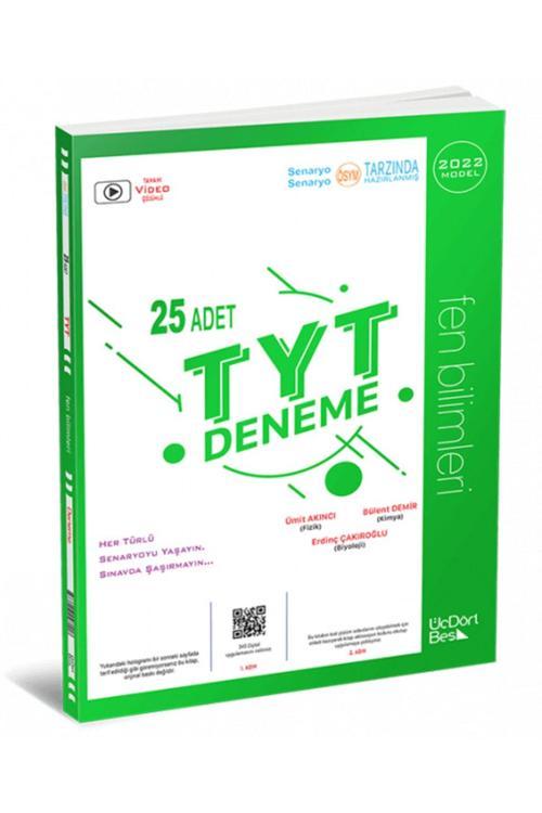Üç Dört Beş Yayıncılık 345 - Tyt 25 Adet Fen Bilimleri Deneme 2023 Baskı
