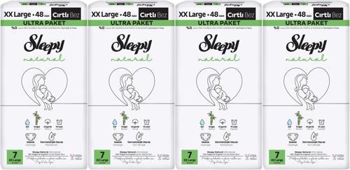 Bebek Bezi Natural Beden:7 (20-30KG) XX Large 192 Adet Avataj Ultra Pk