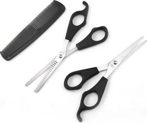 Kuaför Seti Saç Kesme Ve İnceltme Makası Tarak Hediye 3lü Set