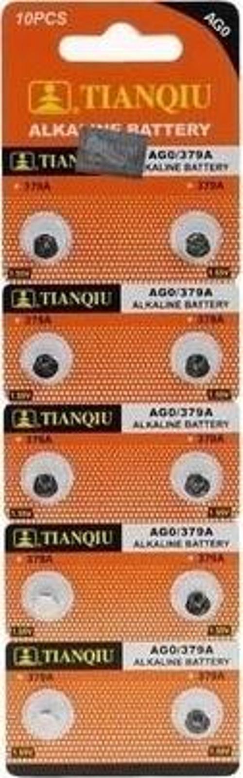 TıanQıu Ag0 Lr69/lr521/379 Alkalin 10'lu Düğme Pil