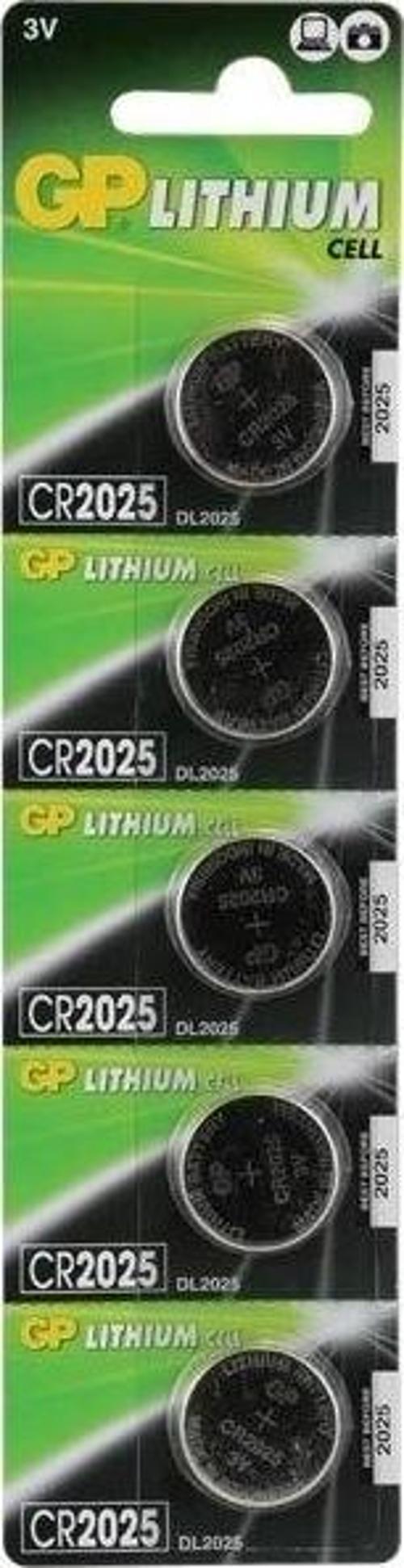 Gp Cr2025 3 V Lityum 5'li Para Pil