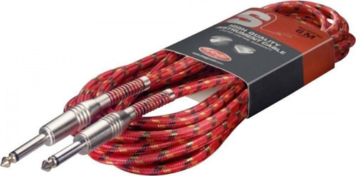 SGC6VT RD ENSTRUMAN KABLO İP SARGILI KIRMIZI 6 METRE