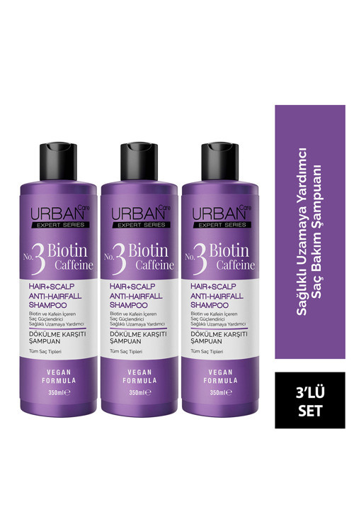 Expert Biotin & Caffeine Şampuan 350 ml 3 Adet