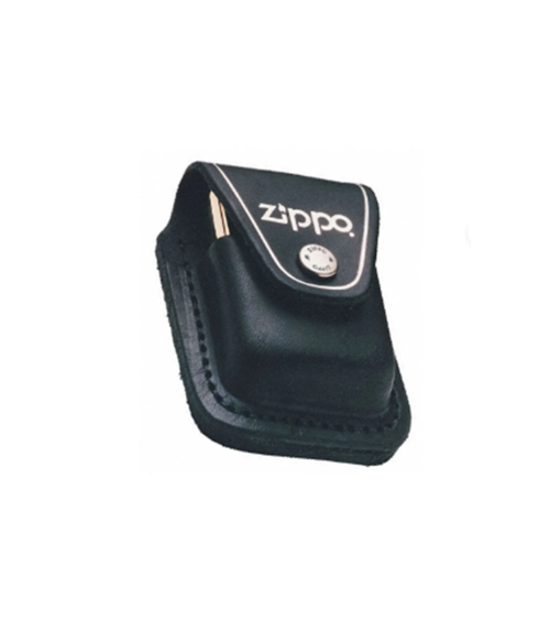  Zippo Orijinal Çakmak Taşıma Kılıfı Deri Klipsli-Siyah Renk-Z249