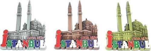 Metal İstanbul Temalı  Yöresel Magnet 2alk80