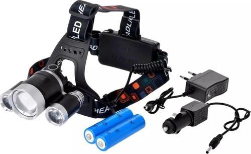 3 Başlıklı Şarjlı  Kafa Feneri   Wt-256