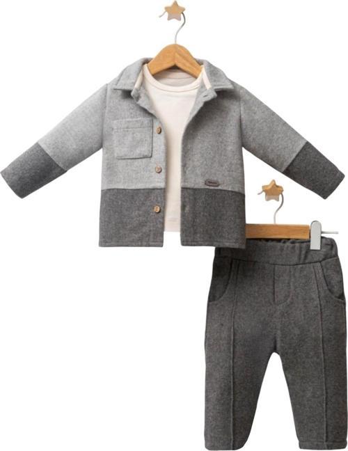 3'lü Bebek Takım 5734 Gri