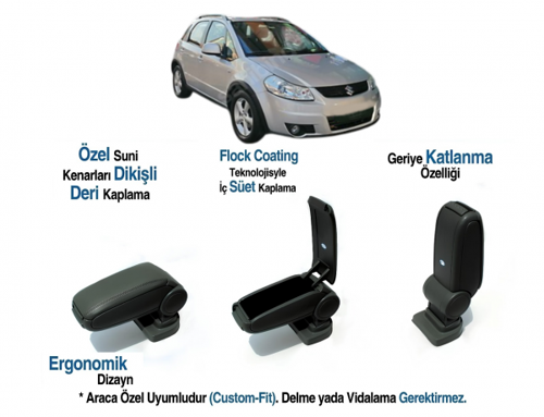 SX4 ARACA ÖZEL KOL DAYAMA KOLÇAK VİDASIZ 2008 2009 2010 2011 2012 2013