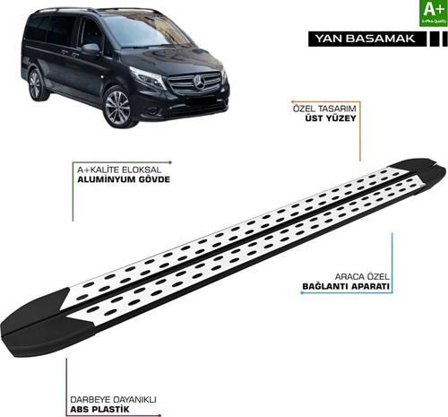 Mercedes Vito W447 EXTRA UZUN ŞASE TrimLine Gri Yan Basamak 2014 2015 2016 2017 2018 2019 2020 2021 2022 2023 2024 2025 2026