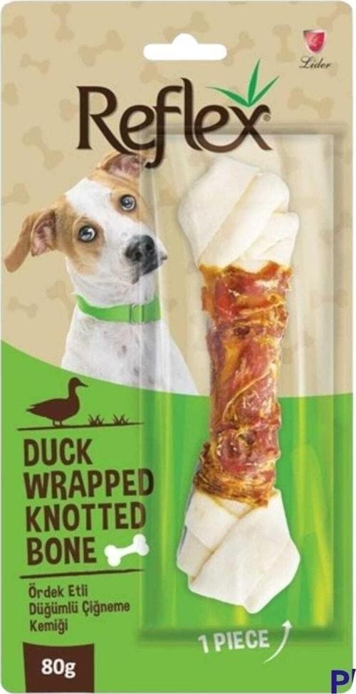 Ördek Etli Düğümlü Köpek Çiğneme Kemiği 80 Gr