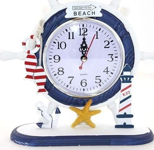 Ahşap Marin Dümenli Saat Alk2453