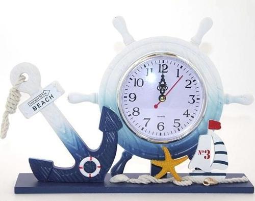 Ahşap Marin Dümenli Saat Alk2454