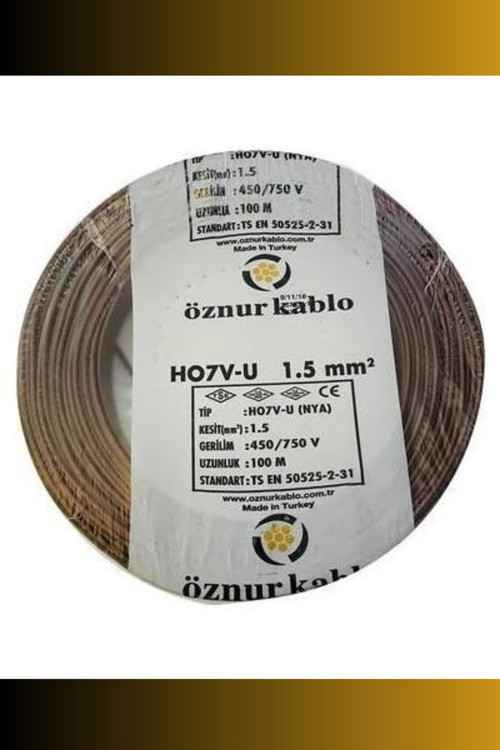 1,5Mm Nya Kablo (100 Metre) Kahverengi
