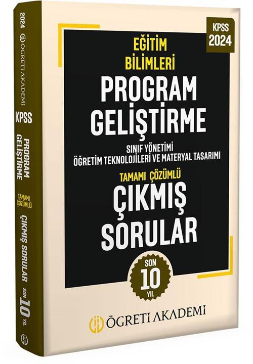 Pegem Akademi Yayıncılık 2024 KPSS Eğitim Bilimleri Program Geliştirme Tamamı Çözümlü Çıkmış Sorular (Roman Boy)