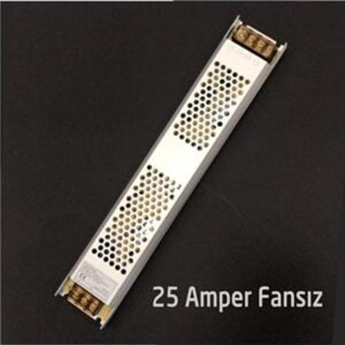 12V 25A Şerit Led Trafosu 12Volt 300Watt 25Amper Ultra Slim Led T