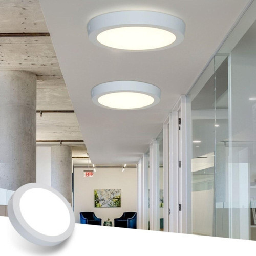 24 W Led Panel - Beyaz Işık (6500K) - Beyaz Kasa - Yuvarlak - Sıva Üstü - 260613