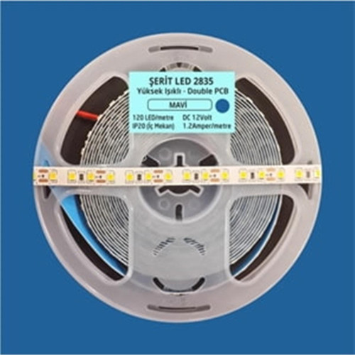 Şerit Led 120 Ledli Mavi