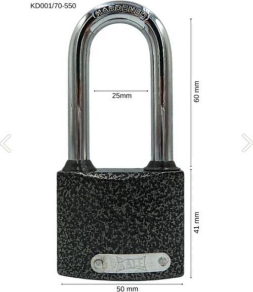 Asma Kilit Döküm 50 Mm Uzun Kanca