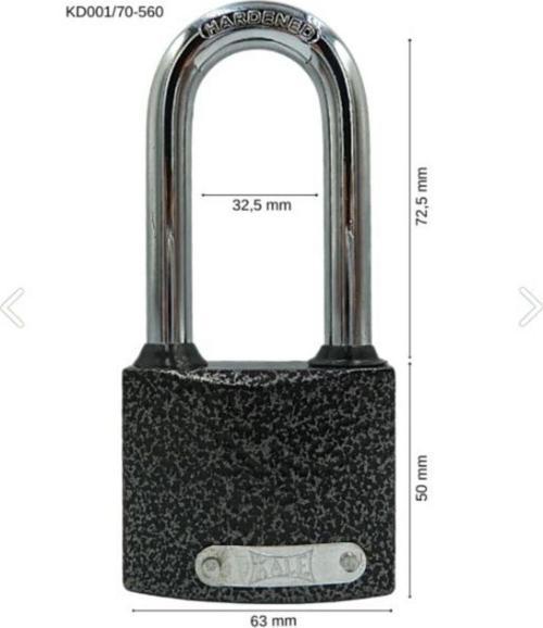 Asma Kilit Döküm 60 Mm Uzun Kanca