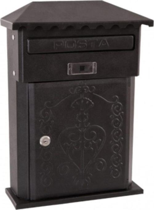 Siyah Akşan Ferforje Posta Kutusu