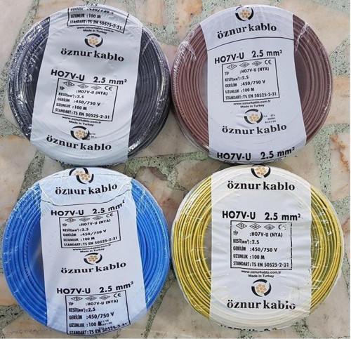 2,5 Mm Nya Kablo - 100 Metre Siyah