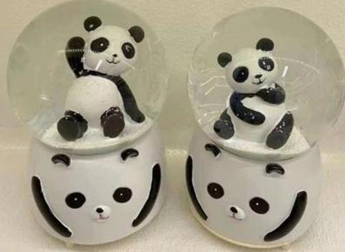 Siyah-beyaz Panda Kar Küresi Büyük Boy