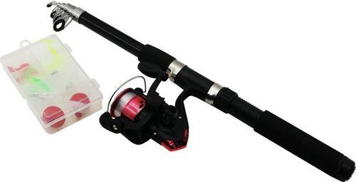 OLTA SETİ TAKIMI ORTA BOY ÇANTALI 2.10MT. TELESKOPİK KAMIŞ - OLTA MAKİNESİ - AKSESUAR KUTUSU (K246)